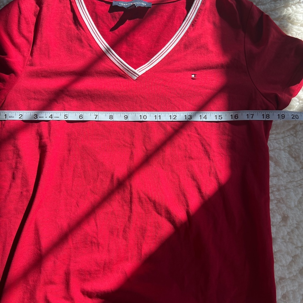 Tommy Hilfiger V-Neck Short Sleeve T-Shirt - Picture 6 of 8
